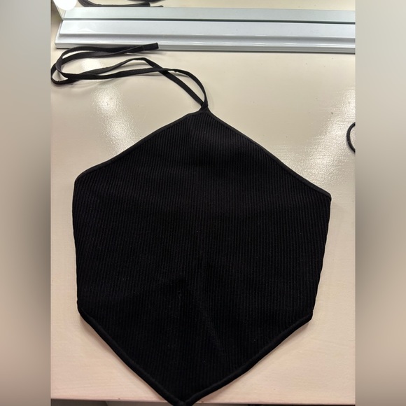 Aritzia sculpt knit tie top - Picture 3 of 6